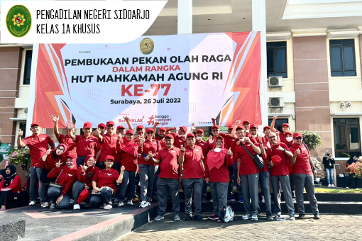 PEMBUKAAN PEKAN OLAHRAGA MEMPERINGATI HUT MAHKAMAH AGUNG RI KE-77